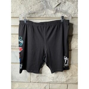 Hot Topic My Hero Academia Black Biker Shorts Plus Size 2X U.A. High School Anim